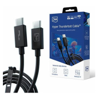 Kabel 3MK Hyper ThunderBolt Cable USB-C/USB-C 1m 240W 5A ()