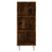 vidaXL Skříň highboard kouřový dub 34,5x32,5x180 cm kompozitní dřevo