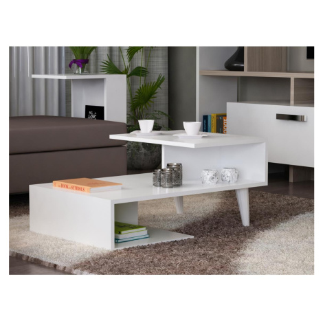 Konferenční stolek CONCETTA 40x90 cm bílá Donoci
