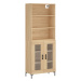 vidaXL Skříň highboard dub sonoma 69,5 x 34 x 180 cm kompozitní dřevo