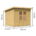 Dřevěný domek KARIBU MERSEBURG 5 (68156) natur LG1747