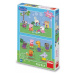 Puzzle 2x48 Peppa Pig a kamarádi