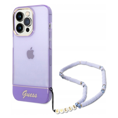 Guess GUHCP14XHGCOHU case pouzdro kryt iPhone 14 Pro Max 6,7 fialové