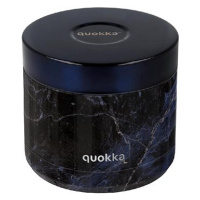 Quokka Nerezová dóza na jídlo Whim Black Marble, 600 ml