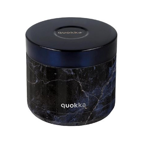 Quokka Nerezová dóza na jídlo Whim Black Marble, 600 ml