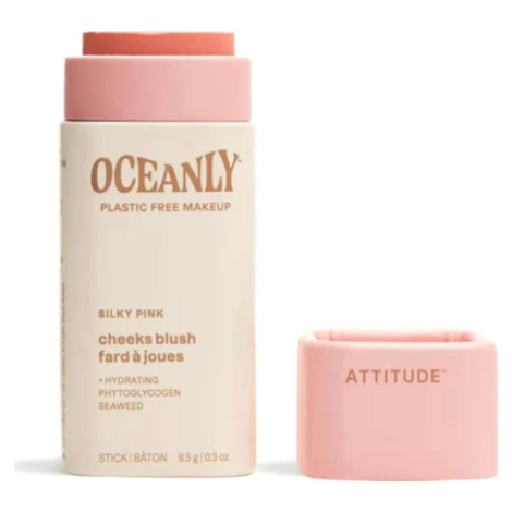 Attitude Tuhá krémová tvářenka Oceanly - Silky Pink 8,5 g