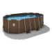 Zahradní bazén s filtrací a žebříkem 427 x 275 x 100 cm