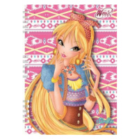 Winx club - Zápisník A5 s kroužkovou vazbou + pero