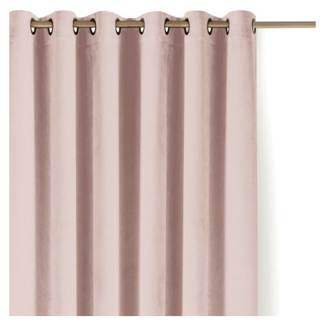 Světle růžový sametový dimout závěs 140x175 cm Velto – Filumi