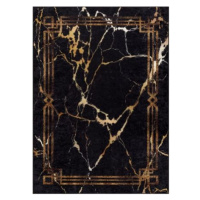 Kusový koberec Miro 51333.801 Marble black / gold