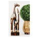 Dřevěná Dekorace Žirafí Rodinka