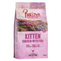 Purizon granule, 3 x 2,5 kg - 15 % sleva - Kitten kuře & ryba - bezobilné