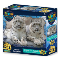 PRIME 3D PUZZLE - GES Sněžní leopardi 100 dílků