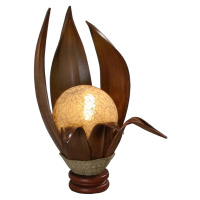 Woru Karima stolní lampa z tvrzených kokosových listů