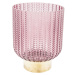 KARE Design Růžová skleněná váza Barfly 20 cm