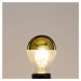 Lucande Zrcadlová LED žárovka E27 3,5 W A60, 2700K zlatá