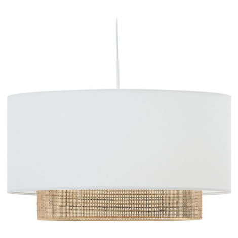 Bílé/v přírodní barvě látkové stínidlo ø 60 cm Erna – Kave Home