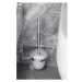 SAPHO XQ301 X-Square WC štětka nástěnná, stříbrná
