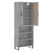 vidaXL Skříň highboard betonově šedá 69,5x34x180 cm kompozitní dřevo