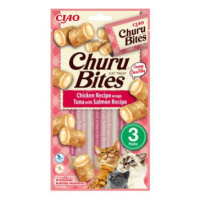 Churu Cat Bites Chicken wraps&Tuna Salmon Purée 3x10g