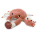 Les Déglingos Plyšový krab - máma s miminkem barva: hnědooranžová