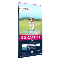 Eukanuba Grain Free Adult Small & Medium Breed s jehněčím - výhodné balení: 2 x 12 kg