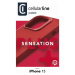 Ochranný silikonový kryt Cellularline Sensation Plus pro Apple iPhone 15, červená