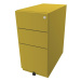 BISLEY Pojízdný kontejner Note™, se 2 univerzálními zásuvkami, 1 kartotéka pro závěsné složky, v
