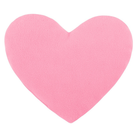 Bellatex Tvarovaný polštářek Srdce růžová, 23 x 25 cm