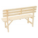 DEOKORK Masivní dřevěná zahradní lavice z borovice dřevo 22 mm