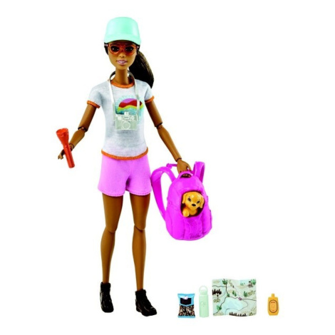 Mattel barbie wellness  turistka s batohem, grn66