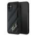 Kryt Karl Lagerfeld KLHCN61PQDSMGK iPhone 11 / Xr 6.1" black hardcase Diagonal Quilted Script (K