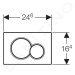 Geberit 115.770.KA.5 - Ovládací tlačítko splachování, lesklý chrom/matný chrom