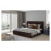 Postel Caramel - dřevěný rám postele Rozměr: 160x200 cm, látka: Soft 66