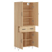 vidaXL Skříň highboard dub sonoma 69,5 x 34 x 180 cm kompozitní dřevo