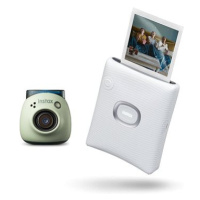 Fujifilm instax SQ Link White + Fujifilm Instax Pal Green