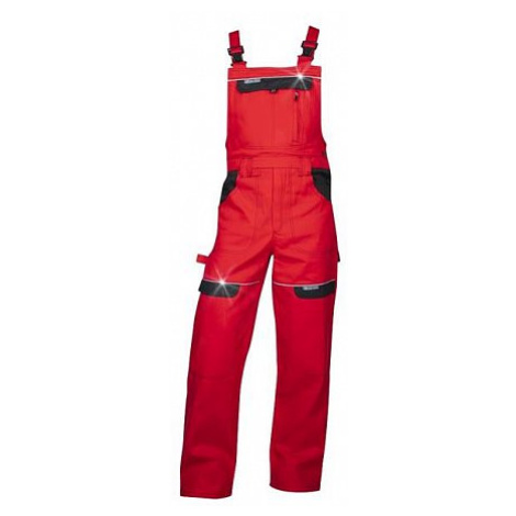 Montérkové  kalhoty s laclem COOL TREND, červeno/černé 48 H8108