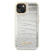 Guess GUHCP14SHGCRHS hard silikonové pouzdro iPhone 14 6.1" silver Croco Collection