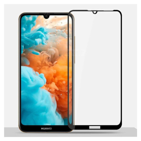 3x 3D tvrzené sklo s rámečkem pro Huawei Y6 2019 - černé - 2+1 zdarma