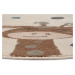 Hanse Home Collection koberce Dětský koberec Adventures 105968 Cream Brown Blue kruh - 140x140 (