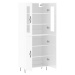 vidaXL Skříň highboard lesklá bílá 69,5 x 34 x 180 cm kompozitní dřevo