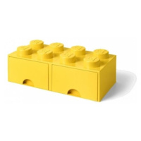 LEGO® úložný box 8 - se zásuvkami žlutá 250 x 500 x 180 mm