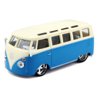 Bburago 1:32 Plus Volkswagen Van Samba Blue/White