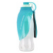 Vsepropejska Portable cestovní láhev pro psa se silikonovou miskou 580 ml Barva: Modrá
