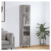 vidaXL Skříň highboard šedá sonoma 34,5 x 34 x 180 cm kompozitní dřevo