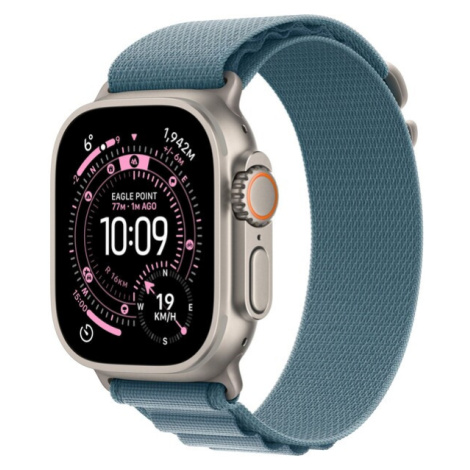 Apple Watch Ultra 3 (2025) 49mm Přírodní titan se světle modrým alpským tahem S (Další)