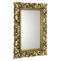 SAPHO SCULE zrcadlo ve vyřezávaném rámu 80x120cm, zlatá IN316