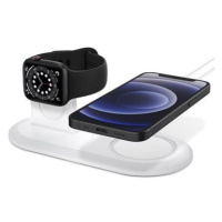 Spigen MagSafe Charger & Apple Watch stand 2in1 MagFit Duo White