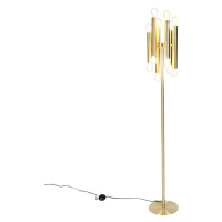 Vintage stojací lampa zlatá 12 světel -Tubi