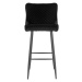 Norddan Designová barová židle Laurien černá